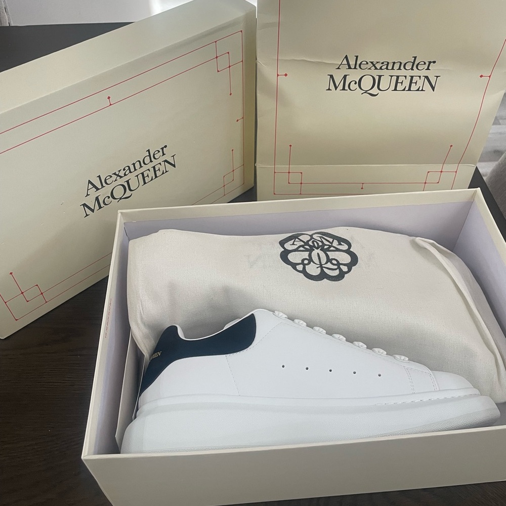 Alexander McQueen White and Black Men's Shoes